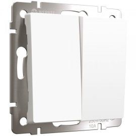 Кнопка Н.О.+Н.О.
Alumax,  Split,  Slab,  Senso,  Baguette,  Acrylic,  Platinum,  Elite,  Snabb,  Stream,  Flock,  Stark,  Fiore,  Favorit,  Diamant,  Aluminium,  Antik,  Metallic,  двухклавишный,   цвет - белый матовый,  пластмасса,  W1122461,  a062576,  Werkel
 - PULSAL.RU