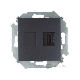 Розетка HDMI типа A
Simon 15,   цвет - графит,  пластмасса,  1591407-038,  Simon
 - PULSAL.RU