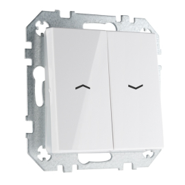 Выключатель для жалюзи
Epsilon,  Retro Liregus,  без фиксации,  без подсветки,   цвет - белый,  пластмасса,  IJZ.10-001-01.E/B,  28-012,  LIREGUS
 - PULSAL.RU