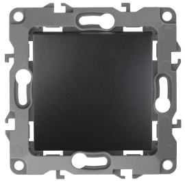 Выключатель
Эра 12,  одноклавишный,  без подсветки,   цвет - антрацит,  пластмасса,  Б0014625,  12-1101-05,  ЭРА
 - PULSAL.RU