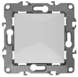 Кнопка Н.О. 
Эра 12,  одноклавишный,   цвет - белый,  пластмасса,  Б0047830,  12-1111-01,  ЭРА
 - PULSAL.RU