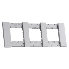 Рамка
Soft Touch,  3 поста,   цвет - серый матовый,  горизонтальная,  пластмасса,  AA4802M3AS,  MEITON
 - PULSAL.RU