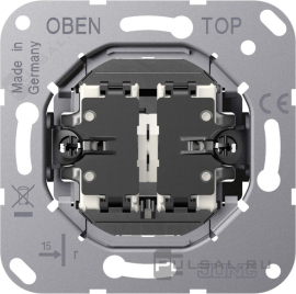 Механизм выключателя жалюзи тумблерный
LS 1912,  с фиксацией,  без подсветки,  K509VEU,  K 509 VEU,  JUNG
 - PULSAL.RU