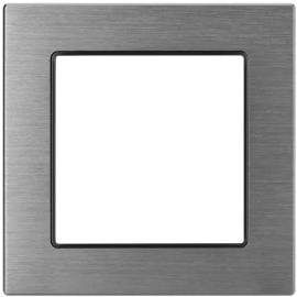 Рамка
PRESTO,  1 пост,   цвет - серый брашированный алюминий,  вертикальная,  горизонтальная,  металл,  043851 ARL,  043851,  Аrlight
 - PULSAL.RU