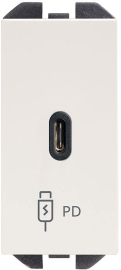 Зарядка USB type-C, 20 Вт с быстрой зарядкой QC PD
Simon 270,  USB type-C 5V,  одинарная,   цвет - белый матовый,  пластмасса,  20000382-190,  Simon
 - PULSAL.RU
