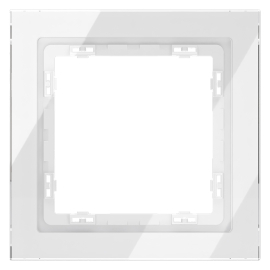 Рамкa
S70,  1 пост,   цвет - белое стекло,  вертикальная,  горизонтальная,  стекло,  VLS110101,  Voltum
 - PULSAL.RU