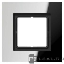 Рамка
LS plus,  1 пост,   цвет - хром,  вертикальная,  горизонтальная,  металл,  LSP981GCR,  LSP 981 GCR,  JUNG
 - PULSAL.RU