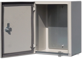 Щит распределительный навесной ЩРНМ-1, IP54 395х310х220, ЩРНМ, навесной, IP 54,  металл,  цвет - серый, 30601DEK, Dekraft - PULSAL.RU