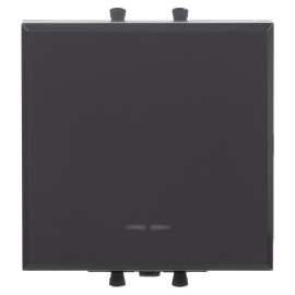 Переключатель
Avanti,  одноклавишный,  без подсветки,  с возможностью подсветки,   цвет - черный матовый,  пластмасса,  4412112DKC,  DKC_4412112,  DKC
 - PULSAL.RU