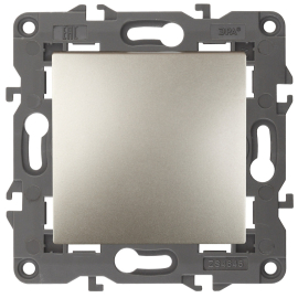 Кнопка Н.О. 
Elegance,  одноклавишный,   цвет - шампань,  пластмасса,  Б0047865,  14-1111-04,  ЭРА
 - PULSAL.RU