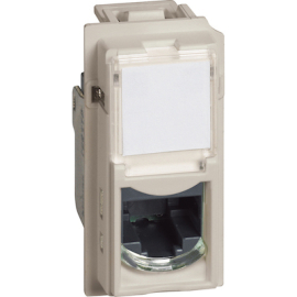 Розетка компьютерная RJ45 Кат.5е UTP
Living Now,  одинарная,   цвет - песочный,  KM4279C5E,  BTicino
 - PULSAL.RU