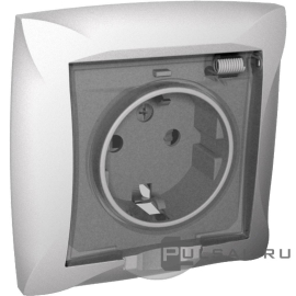 Розетка с рамкой
Дуэт,  со шторками,  с крышкой,  с заземлением,  одинарная,  винтовые клеммы,   цвет - серебристый,  пластмасса,  IP 44,  WDE000348,  Schneider Electric
 - PULSAL.RU