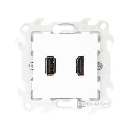 Розетка HDMI+USB
Simon 24 Harmonie,  USB данные,  одинарная,   цвет - белый глянец,  пластмасса,  2411095-030,  Simon
 - PULSAL.RU Розетка HDMI+USB
Simon 24 Harmonie,  USB данные,  одинарная,   цвет - белый глянец,  пластмасса,  2411095-030,  Simon
 - PULSAL.RU