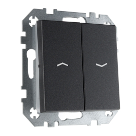 Выключатель для жалюзи
Epsilon,  Retro Liregus,  без фиксации,  без подсветки,   цвет - антрацит,  пластмасса,  IJZ.10-001-01.E/J,  LIREGUS
 - PULSAL.RU