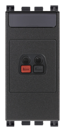 Розетка акустическая
Arke,  1 пара,   цвет - антрацит серый,  пластмасса,  19583 VIM,  19583,  Vimar
 - PULSAL.RU