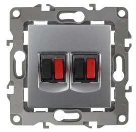 Розетка акустическая
Эра 12,  2 пары,   цвет - алюминий,  пластмасса,  Б0027463,  12-3112-03,  ЭРА
 - PULSAL.RU