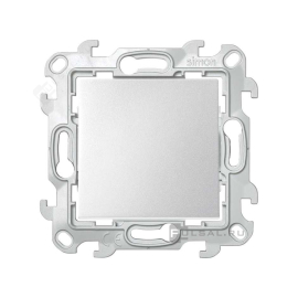 Выключатель
Simon 24 Harmonie,  одноклавишный,  без подсветки,   цвет - алюминий,  пластмасса,  2450101-033,  Simon
 - PULSAL.RU