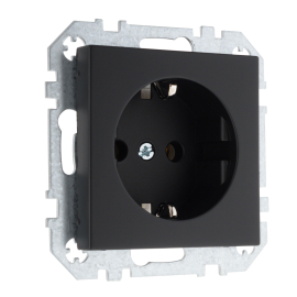 Розетка
Epsilon,  Retro Liregus,  без шторок,  с заземлением,  одинарная,  безвинтовые клеммы,   цвет - черный матовый,  пластмасса,  IKL16-204-01.R/SWM,  LIREGUS
 - PULSAL.RU