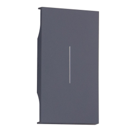 Клавиша широкая
Soft Touch,  одноклавишный,  без подсветки,  с возможностью подсветки,   цвет - грифель матовый,  пластмасса,  AL01M2,  MEITON
 - PULSAL.RU