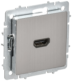 Розетка HDMI
BRITE,   цвет - никель,  металл,  BR-H10-M-K23,  IEK
 - PULSAL.RU
