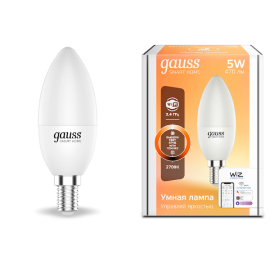 Лампа Gauss Smart Home С37 5W 470lm 2700К Е14 диммируемая LED 1/10/40
светодиодная
Smart Light,   цоколь - E14,   мощность - 5Вт,   световой поток - 470Лм,   цветовая температура - 2700К,  диммируется,  1100112,  Gauss - PULSAL.RU Лампа Gauss Smart Home С37 5W 470lm 2700К Е14 диммируемая LED 1/10/40
светодиодная
Smart Light,   цоколь - E14,   мощность - 5Вт,   световой поток - 470Лм,   цветовая температура - 2700К,  диммируется,  1100112,  Gauss - PULSAL.RU