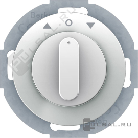 Жалюзийный поворотный выключатель
R.Classic,  без фиксации,  без подсветки,   цвет - белый глянцевый,  пластмасса,  38112189,  3811 21 89,  Berker
 - PULSAL.RU