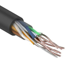Кабель витая пара U/UTP, cat 5e, PE, 4PR, 24AWG, внешний (бухта 25 м) Кабель витая пара U/UTP, cat 5e, PE, 4PR, 24AWG, внешний (бухта 25 м)