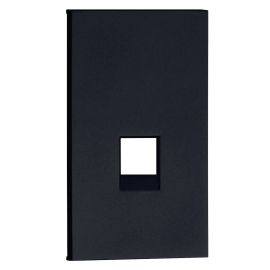 Накладка для механизма розетки RJ45
Soft Touch,  одинарная,   цвет - черный матовый,  пластмасса,  AG07M2,  MEITON
 - PULSAL.RU