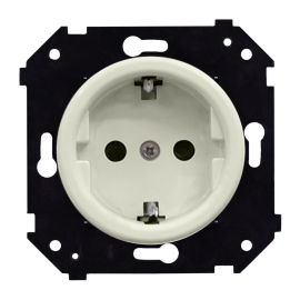 Розетка
Шедель Бриз,  без шторок,  с заземлением,  одинарная,  винтовые клеммы,   цвет - слоновая кость матовый,  пластмасса,  B3-101-211M,  Bironi
 - PULSAL.RU
