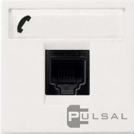 Розетка телефонная RJ12
Zenit,  одинарная,   цвет - белый,  пластмасса,  N2217.6 BL,  2CLA221760N1101,  ABB
 - PULSAL.RU