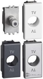 Розетка одиночная
Axolute,  Axolute AIR,  спутниковая (SAT),  одинарная,   цвет - антрацит, алюминий, белый,  пластмасса,  H4202F,  BTicino
 - PULSAL.RU