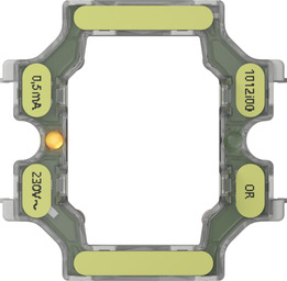 Светодиодный элемент подсветки 220В, T1, 0,5 мА
Studio,  Standard 55,  E2,  E3,  Event,  Esprit,  F100,   цвет - оранжевый,  3791012,  3791 012,  Gira
 - PULSAL.RU