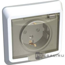Розетка
Этюд,  со шторками,  с крышкой,  с заземлением,  одинарная,  винтовые клеммы,   цвет - белый,  пластмасса,  IP 44,  PC16-044B,  Schneider Electric
 - PULSAL.RU