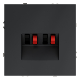 Розетка акустическая
S70,  2 пары,   цвет - графит,  пластмасса,  VLS060307,  Voltum
 - PULSAL.RU