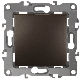 Кнопка Н.О. 
Эра 12,  одноклавишный,   цвет - бронза,  пластмасса,  Б0047837,  12-1111-13,  ЭРА
 - PULSAL.RU