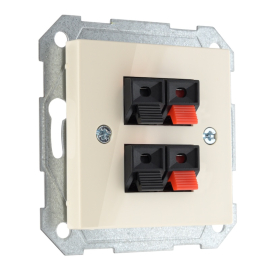 Розетка акустическая
Epsilon,  Retro Liregus,  2 пары,   цвет - слоновая кость,  пластмасса,  IGL-4-01.E/S,  28-087,  LIREGUS
 - PULSAL.RU