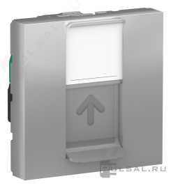 Розетка компьютерная RJ45 Cat.5e (UTP)
Unica System+,  Unica New Studio modular,  одинарная,   цвет - алюминий,  пластмасса,  NU341130,  Schneider Electric
 - PULSAL.RU Розетка компьютерная RJ45 Cat.5e (UTP)
Unica System+,  Unica New Studio modular,  одинарная,   цвет - алюминий,  пластмасса,  NU341130,  Schneider Electric
 - PULSAL.RU