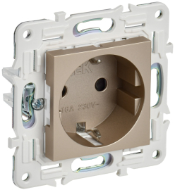 Розетка
Skandy,  со шторками,  с заземлением,  одинарная,  безвинтовые клеммы,   цвет - шампань,  пластмасса,  SK-R14-16-1-K37,  IEK
 - PULSAL.RU