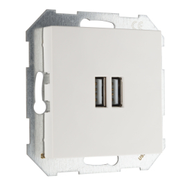 Розетка USB type-A+А, 3,4А
Epsilon,  Retro Liregus,  USB type-A 5V,  двойная,   цвет - белый матовый,  пластмасса,  IUK-2-01.R/WWM,  LIREGUS
 - PULSAL.RU