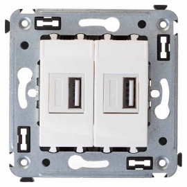 Зарядное устройство USB type-A, 2,1А
Avanti,  USB type-A 5V,  двойная,   цвет - белое облако,  пластмасса,  4400543DKC,  DKC_4400543,  DKC
 - PULSAL.RU