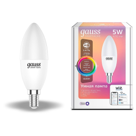 Лампа Gauss Smart Home С37 5W 470lm 2700-6500К Е14 RGBW+изм.цвет.темп.+диммирование LED 1/10/40
светодиодная
Smart Light,   цоколь - E14,   мощность - 5Вт,   световой поток - 470Лм,   цветовая температура - 2700Кцветовая температура - 2700+3000+4000+5500+6500Кцветовая температура - 3000+4000+6500Кцветовая температура - 4000Кцветовая температура - 6500К,  диммируется,  1190112,  Gauss - PULSAL.RU Лампа Gauss Smart Home С37 5W 470lm 2700-6500К Е14 RGBW+изм.цвет.темп.+диммирование LED 1/10/40
светодиодная
Smart Light,   цоколь - E14,   мощность - 5Вт,   световой поток - 470Лм,   цветовая температура - 2700Кцветовая температура - 2700+3000+4000+5500+6500Кцветовая температура - 3000+4000+6500Кцветовая температура - 4000Кцветовая температура - 6500К,  диммируется,  1190112,  Gauss - PULSAL.RU