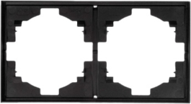 Рамка Strong
Miele Strong,  2 поста,   цвет - антрацит,  горизонтальная,  пластмасса,  KR-78-0752-5,  Kranz
 - PULSAL.RU