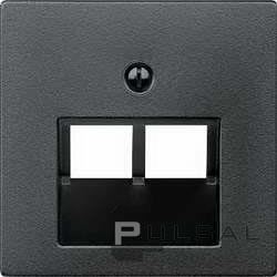 Накладка (наклонный ввод)
M-Plan,  M-Elegance,  M-Pure,  M-Pure Decor,  двойная,   цвет - антрацит,  пластмасса,  MTN298014,  MEG298014,  Merten
 - PULSAL.RU