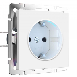 Розетка с подсветкой
Alumax,  Split,  Slab,  Senso,  Baguette,  Acrylic,  Platinum,  Elite,  Snabb,  Stream,  Flock,  Stark,  Fiore,  Favorit,  Diamant,  Aluminium,  Antik,  Metallic,  без шторок,  с заземлением,  одинарная,  винтовые клеммы,   цвет - белый матовый,  пластмасса,  W1171461,  a069612,  Werkel
 - PULSAL.RU