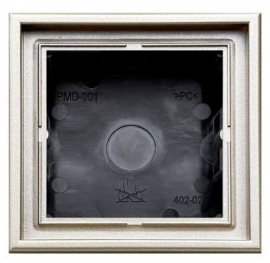 Коробка накладного монтажа с рамкой
Modern,   цвет - шампань,  пластмасса,  PMD-001.M/CH,  LIREGUS
 - PULSAL.RU