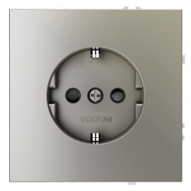 Розетка
S70,  со шторками,  с заземлением,  одинарная,  безвинтовые клеммы,   цвет - шелк,  пластмасса,  VLS040204,  Voltum
 - PULSAL.RU