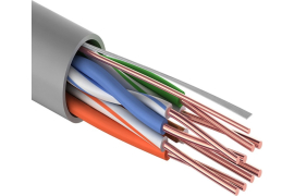 Кабель витая пара U/UTP, cat 5e, PVC, 4PR, 24AWG, внутренний, (бухта 100 м) Кабель витая пара U/UTP, cat 5e, PVC, 4PR, 24AWG, внутренний, (бухта 100 м)