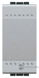 Выключатель
LivingLight,  LivingLight AIR,  одноклавишный,  без подсветки,   цвет - алюминий,  пластмасса,  NT4001A,  BTicino
 - PULSAL.RU