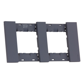 Рамка
Soft Touch,  2 поста,   цвет - грифель матовый,  горизонтальная,  пластмасса,  AA4802M2AL,  MEITON
 - PULSAL.RU