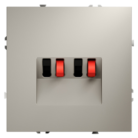 Розетка акустическая
S70,  2 пары,   цвет - кашемир,  пластмасса,  VLS060303,  Voltum
 - PULSAL.RU